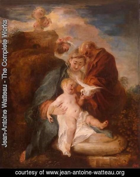 Jean-Antoine Watteau - The Holy Family 1717-19