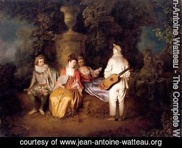 Jean-Antoine Watteau - Party of Four 1713