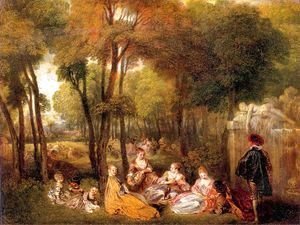 Jean-Antoine Watteau - The Champs-Elysees 1719