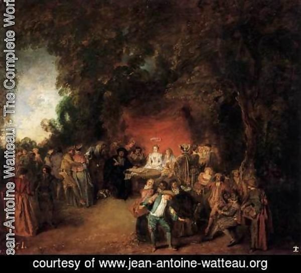 Jean-Antoine Watteau - The Marriage Contract 1713