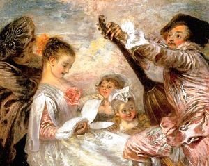 Jean-Antoine Watteau - The Music Lesson 1719