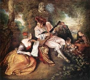 Jean-Antoine Watteau - La gamme d'amour (The Love Song)