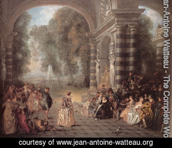 Jean-Antoine Watteau - Les Plaisirs du bal (Pleasures of the Ball)