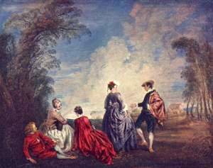 Jean-Antoine Watteau - The verlegene request