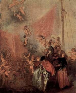 Jean-Antoine Watteau - The Embarkation of Cythera (detail 5)