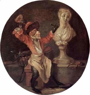 Jean-Antoine Watteau - The Monkey Sculptor 1710