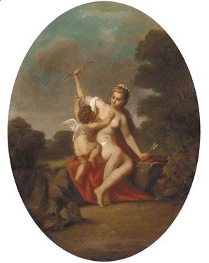 Jean-Antoine Watteau - Venus disarming Cupid