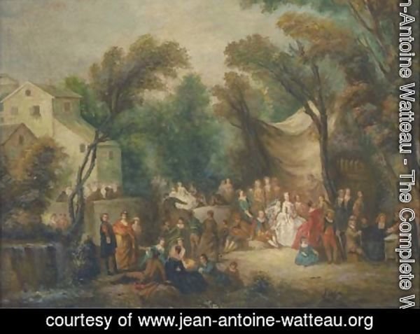 Jean-Antoine Watteau - The garden party