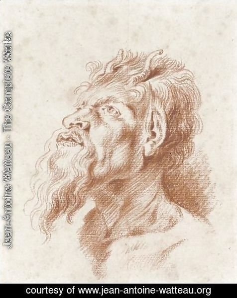 Jean-Antoine Watteau - Head Of A Satyr