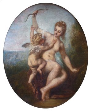 Jean-Antoine Watteau - Cupid Disarmed