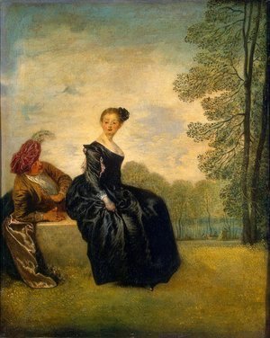 Jean-Antoine Watteau - The Capricious Girl