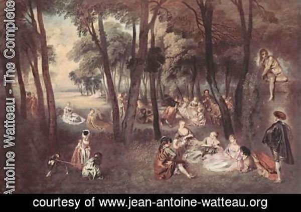 Jean-Antoine Watteau - Entertainment countryside