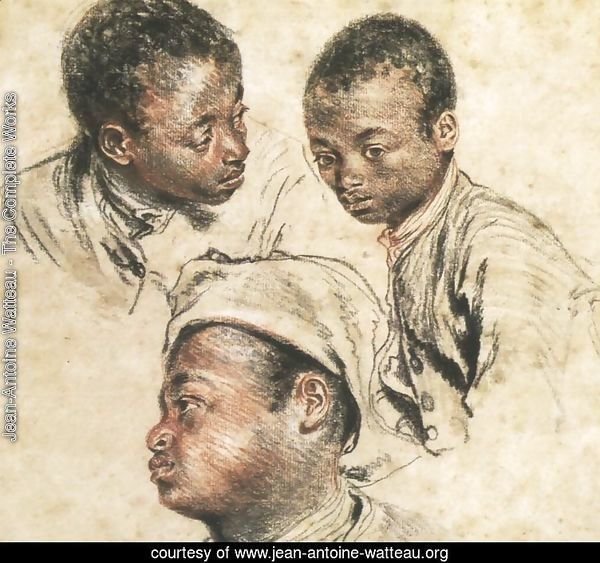 Three Studies of the Head of a Young Negro