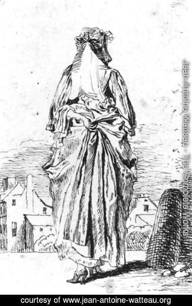 Jean-Antoine Watteau - Back of Woman