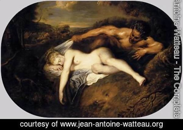 Jean-Antoine Watteau - Jupiter and Antiope 1715-16