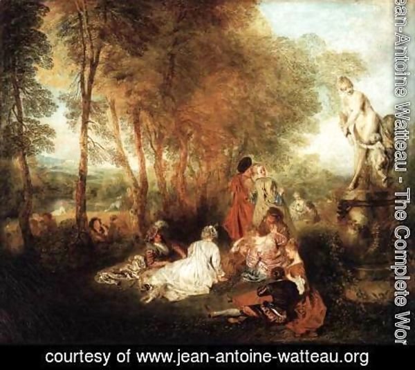 Jean-Antoine Watteau - The Festival of Love c. 1717