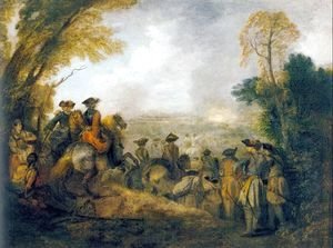 Jean-Antoine Watteau - On the March 1710