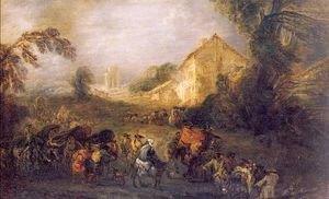 Jean-Antoine Watteau - The Burdens of War 1713