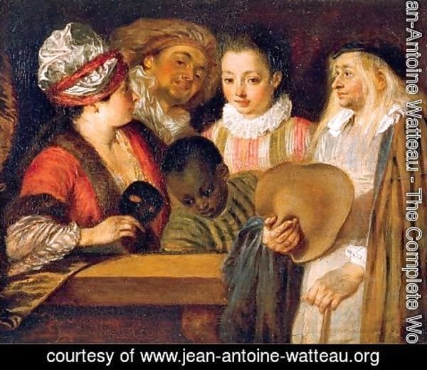 Jean-Antoine Watteau - The Coquettes 1718