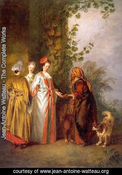 Jean-Antoine Watteau - The Fortune Tellers 1710