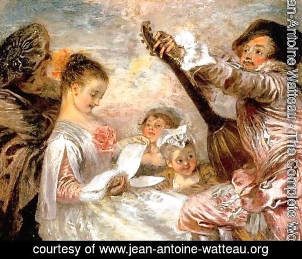 Jean-Antoine Watteau - The Music Lesson 1719