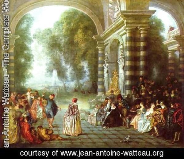 Jean-Antoine Watteau - The Pleasures of the Ball 1717
