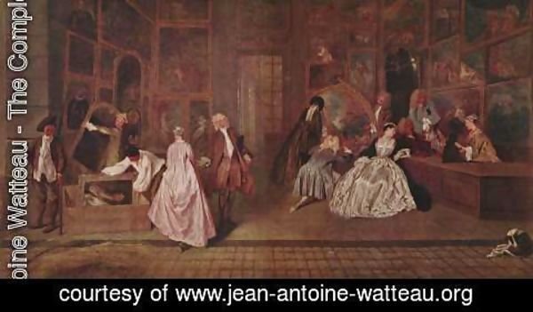 Jean-Antoine Watteau - L'Enseigne de Gersaint (The Shopsign)