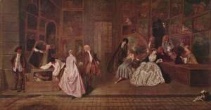 Jean-Antoine Watteau - L'Enseigne de Gersaint (The Shopsign)