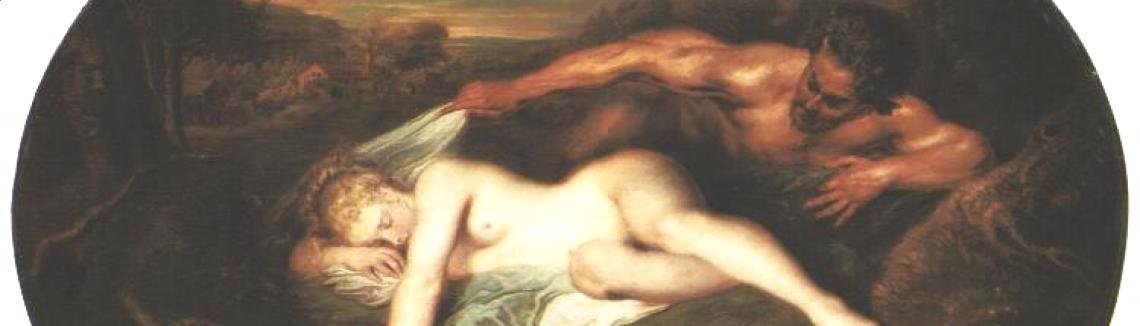 Jean-Antoine Watteau - Nymph and Satyr