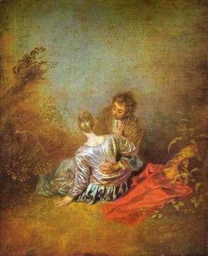 Jean-Antoine Watteau - Le Faux Pas