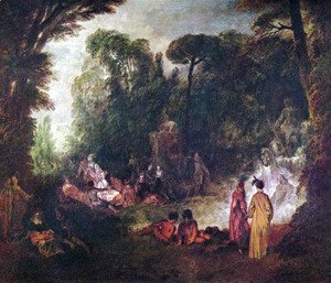 Jean-Antoine Watteau - Fest im Park