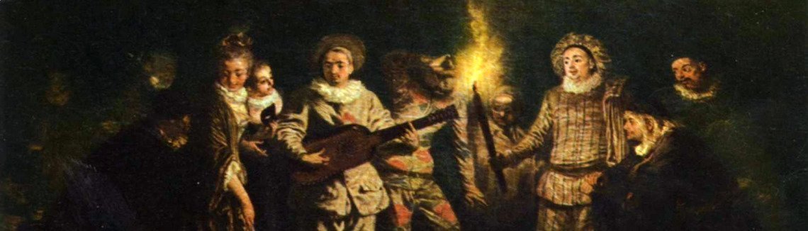 Jean-Antoine Watteau - L'amour au th��tre italien