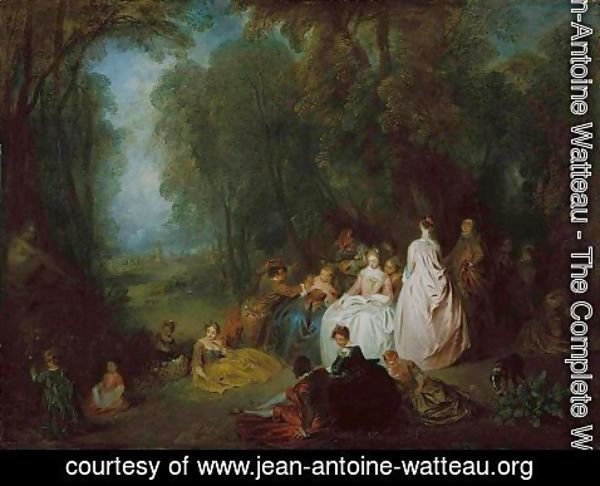 Jean-Antoine Watteau - Pastoral Gathering