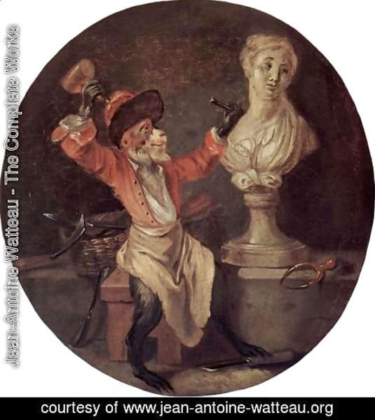 Jean-Antoine Watteau - The sculpture
