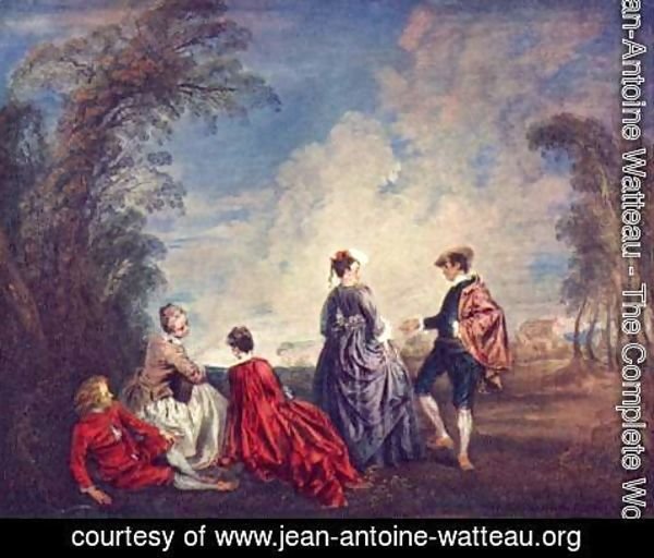Jean-Antoine Watteau - The verlegene request