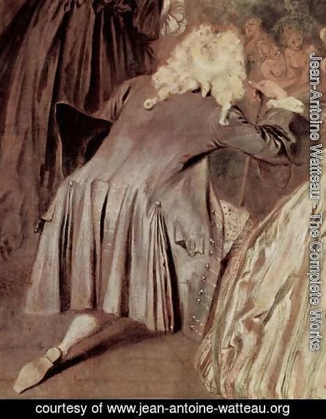 Jean-Antoine Watteau - Gersaints Ladenschild (detail 1)