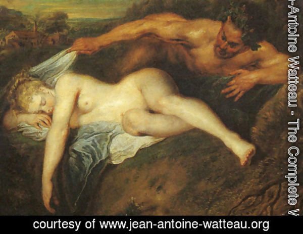 Jean-Antoine Watteau - Jupiter und Antiope (detail 2)