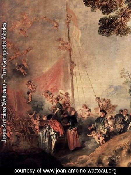Jean-Antoine Watteau - Pilgrimage to Cythera (detail)