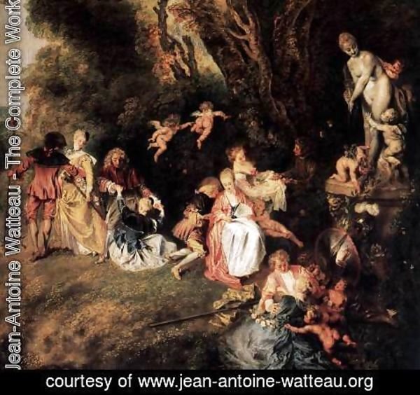 Jean-Antoine Watteau - Pilgrimage to Cythera (detail) 2