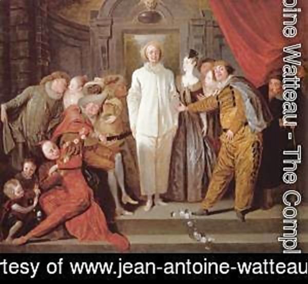 Jean-Antoine Watteau - Les Comediens italiens