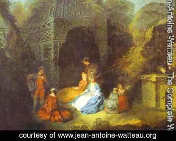 Jean-Antoine Watteau - Watteau Or His Circle The Flautist