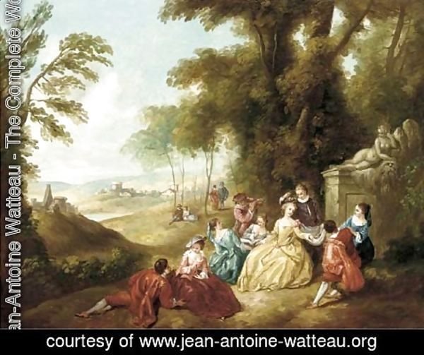 Jean-Antoine Watteau - Fete Champetre
