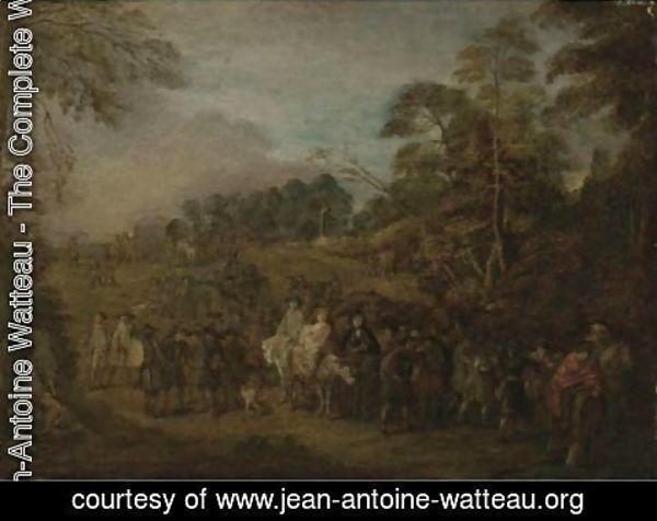 Jean-Antoine Watteau - Le Retour De Campagne