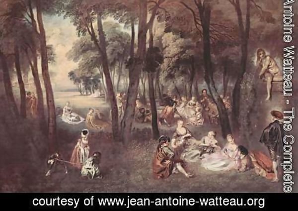 Jean-Antoine Watteau - Outdoor fun (Amusements champetres)