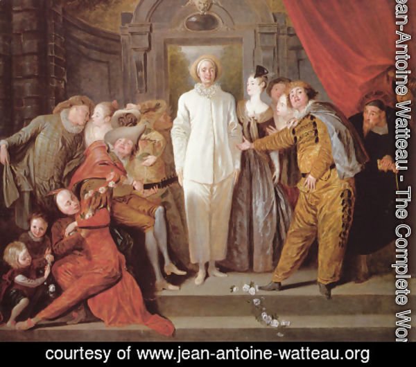 Jean-Antoine Watteau - Italian Comedians c. 1720