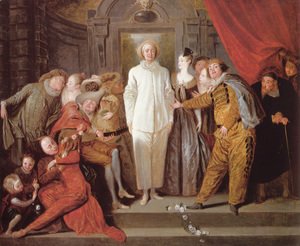 Jean-Antoine Watteau - Italian Comedians c. 1720